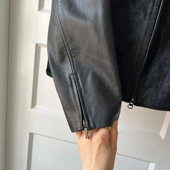 Vintage Guess Ponyhair Leather Jacket - Picture 3 of 9